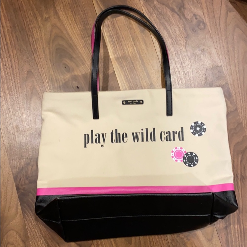 Kate spade Las Vegas play the wild card tote bag